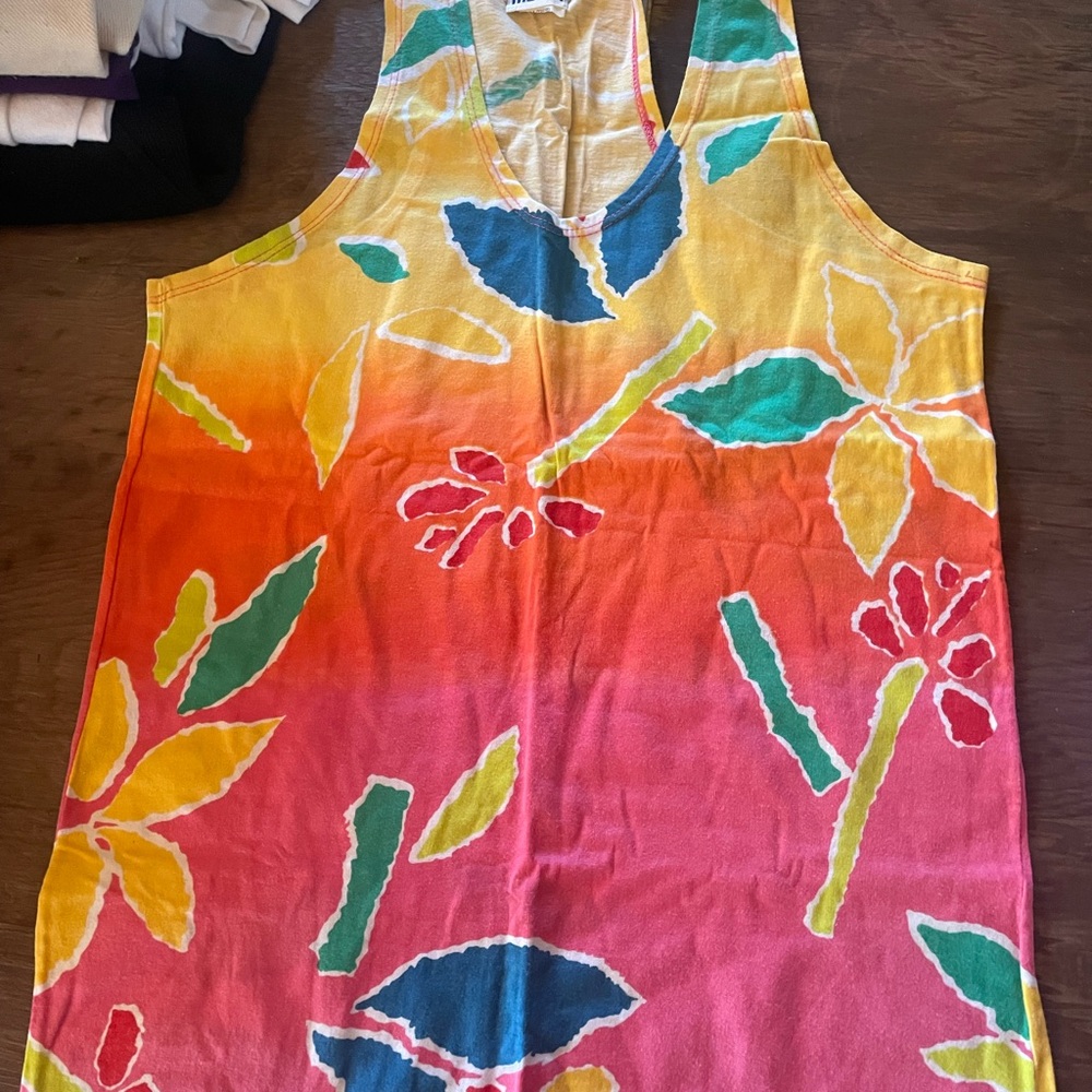 Colorful Floral Women's Tank Top